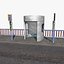 3d c4d bus stop