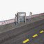 3d c4d bus stop