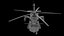 A Military Helicopter UH-60 Blackhawk Stealth Gunship Rigged
