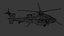 A Military Helicopter UH-60 Blackhawk Stealth Gunship Rigged
