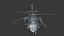 A Military Helicopter UH-60 Blackhawk Stealth Gunship Rigged