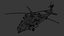 A Military Helicopter UH-60 Blackhawk Stealth Gunship Rigged