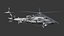 A Military Helicopter UH-60 Blackhawk Stealth Gunship Rigged