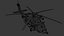 A Military Helicopter UH-60 Blackhawk Stealth Gunship Rigged