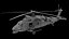 A Military Helicopter UH-60 Blackhawk Stealth Gunship Rigged