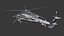 A Military Helicopter UH-60 Blackhawk Stealth Gunship Rigged