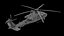 A Military Helicopter UH-60 Blackhawk Stealth Gunship Rigged