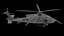 A Military Helicopter UH-60 Blackhawk Stealth Gunship Rigged
