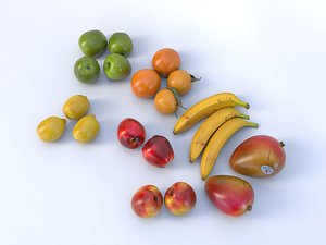 3D Fruit  Collection 3D model