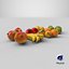Collection de fruits en 3D