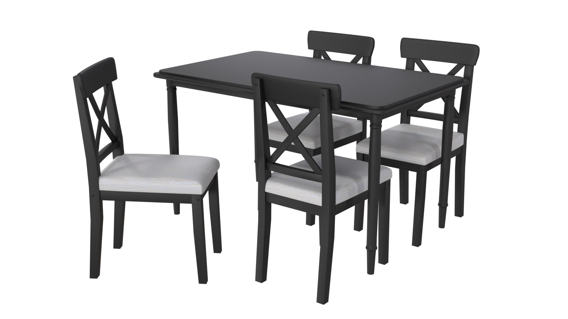 3D Ikea Kitchen Table And Chair DANDERYD TurboSquid 2210816
