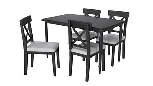 3D Ikea kitchen table and chair DANDERYD
