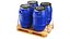 Detailed Water Barrels Pallet