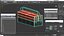 Metall Cantilever Tool Box 3 Tier geschlossenes 3D-Modell