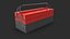Metall Cantilever Tool Box 3 Tier geschlossenes 3D-Modell