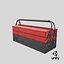 Metall Cantilever Tool Box 3 Tier geschlossenes 3D-Modell