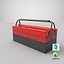 Metall Cantilever Tool Box 3 Tier geschlossenes 3D-Modell