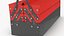 Metall Cantilever Tool Box 3 Tier geschlossenes 3D-Modell