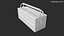 Metall Cantilever Tool Box 3 Tier geschlossenes 3D-Modell