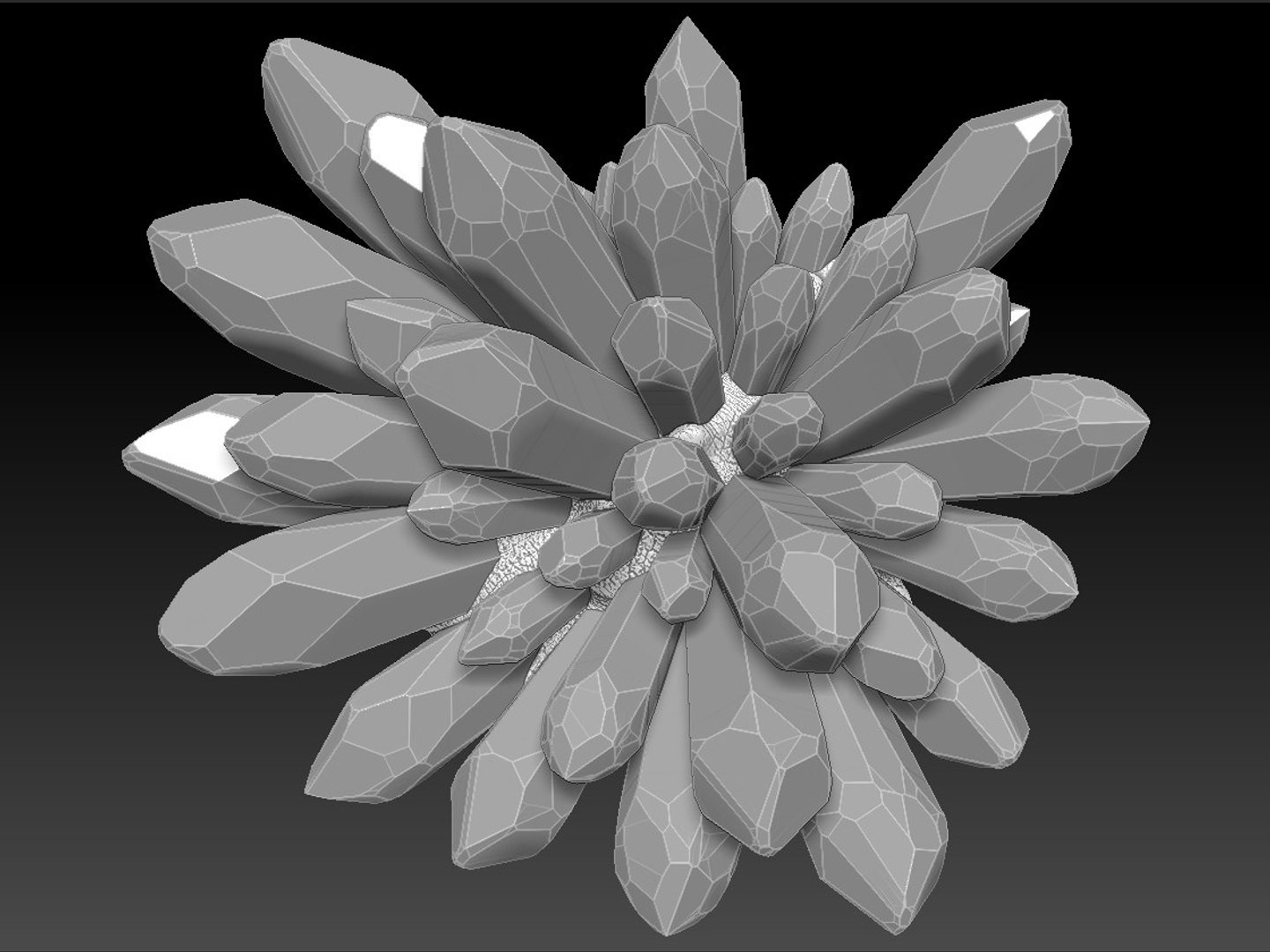 Stone Crystals 3d Model