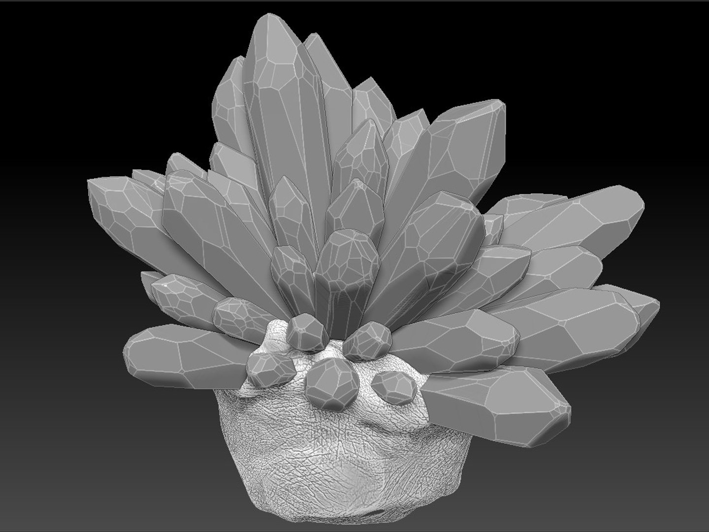 Stone Crystals 3d Model