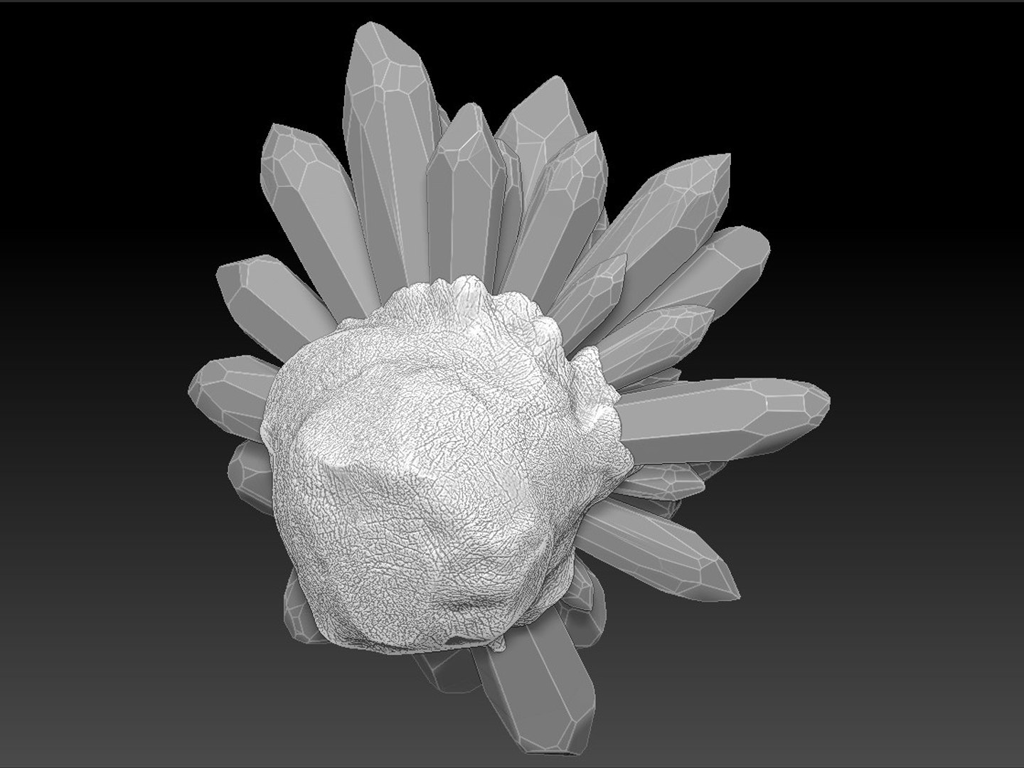 Stone Crystals 3d Model