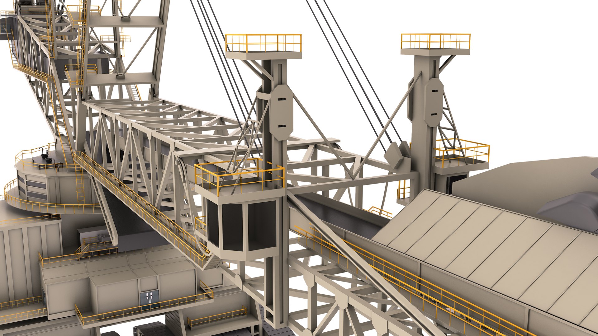 3D Mining Multi Bucket Wheel Excavator Model - TurboSquid 2136728