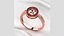 3mm Diamond Fashion Gold Ring