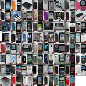 cellphones 77 mobile phone 3d 3ds