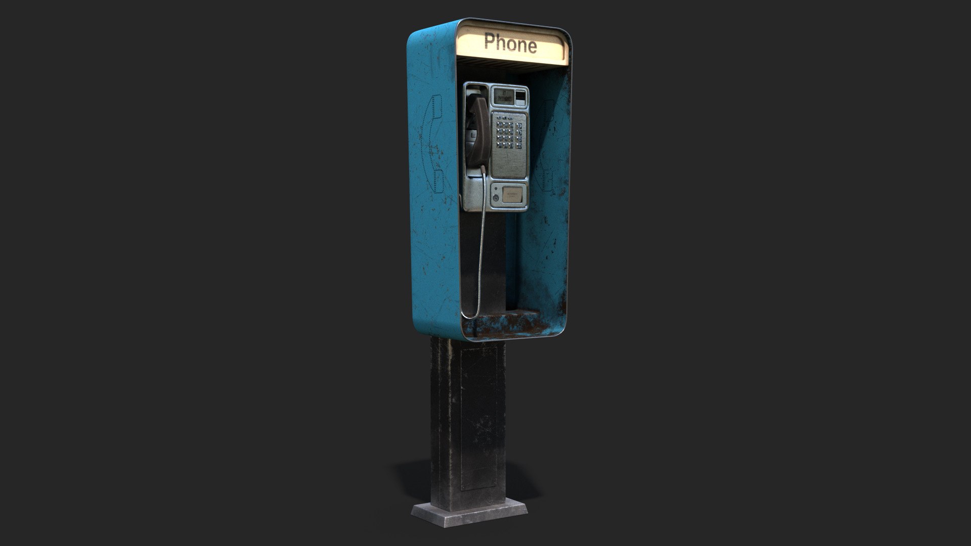 Phone booth 8K PBR Textures 3D model https://p.turbosquid.com/ts-thumb/Tj/PbHXnc/IR/phone_booth_signature_dark/jpg/1746269065/1920x1080/fit_q87/3df9b58530c2c2f14223301ea76bdca81ffa7de8/phone_booth_signature_dark.jpg