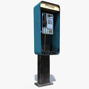 Phone booth 8K PBR Textures 3D model