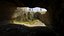 Grotte photoréaliste et végétation