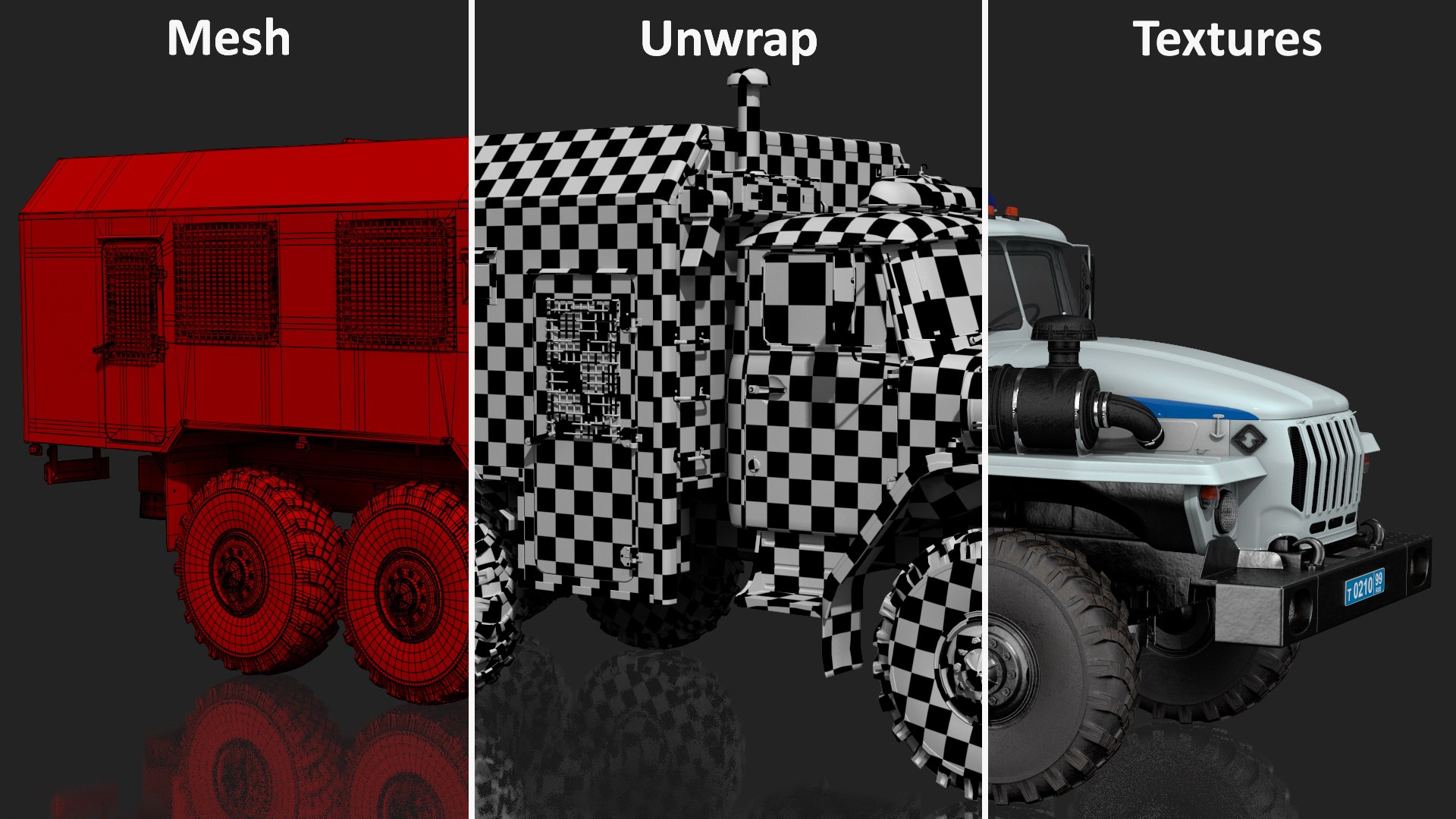 3D ural 4320 police truck https://p.turbosquid.com/ts-thumb/Tj/XaI8MR/09/ural4320policetrucksimpleinteriormb3dmodel035/jpg/1611876732/1920x1080/fit_q87/4ce5b01fec8378c2c52220df1f9364857bafb3a2/ural4320policetrucksimpleinteriormb3dmodel035.jpg