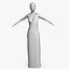 Femme Romaine Basse Poly 4
