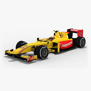 3D pertamina arden formula 2 model