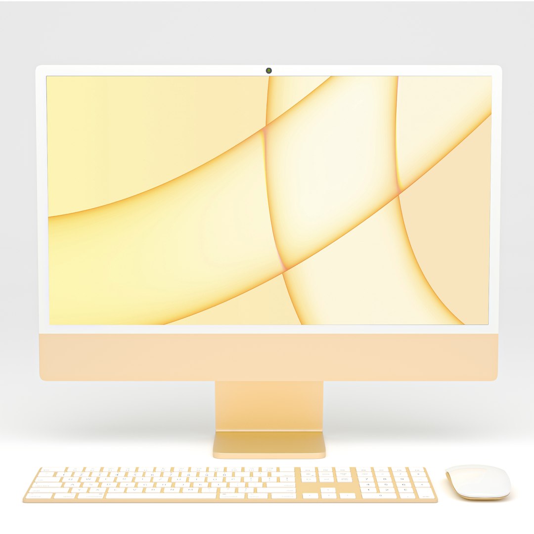 3D Apple Imac 24 Inch model - TurboSquid 1993366