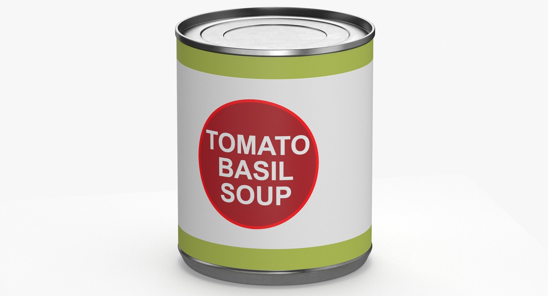 Canned Soup Blank And Generic Label 3D - TurboSquid 1992356