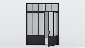 Aluminium door 217 3D model