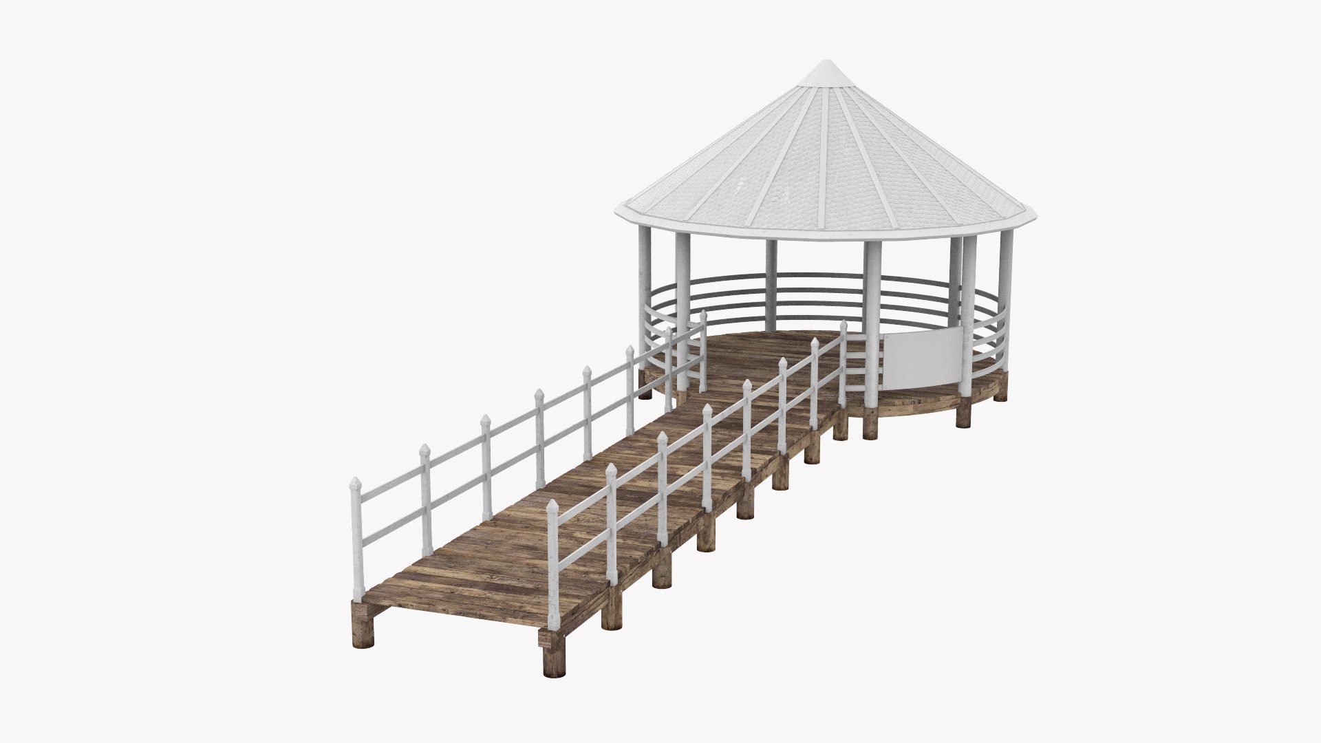 Pontoon Fence 3D Model - TurboSquid 1599359