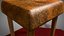 Old Worn Vintage Leather Stool Chair