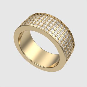 Radiant Pave Eternity Ring JDBCo