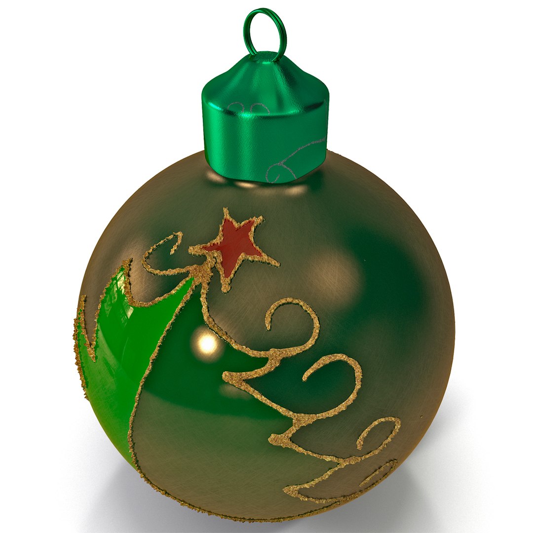 christmas ornament ball 3d max