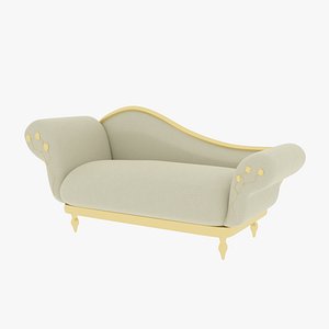 Victorian Sofa White model