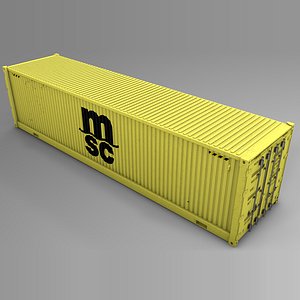 msc cargo container l731 3D model