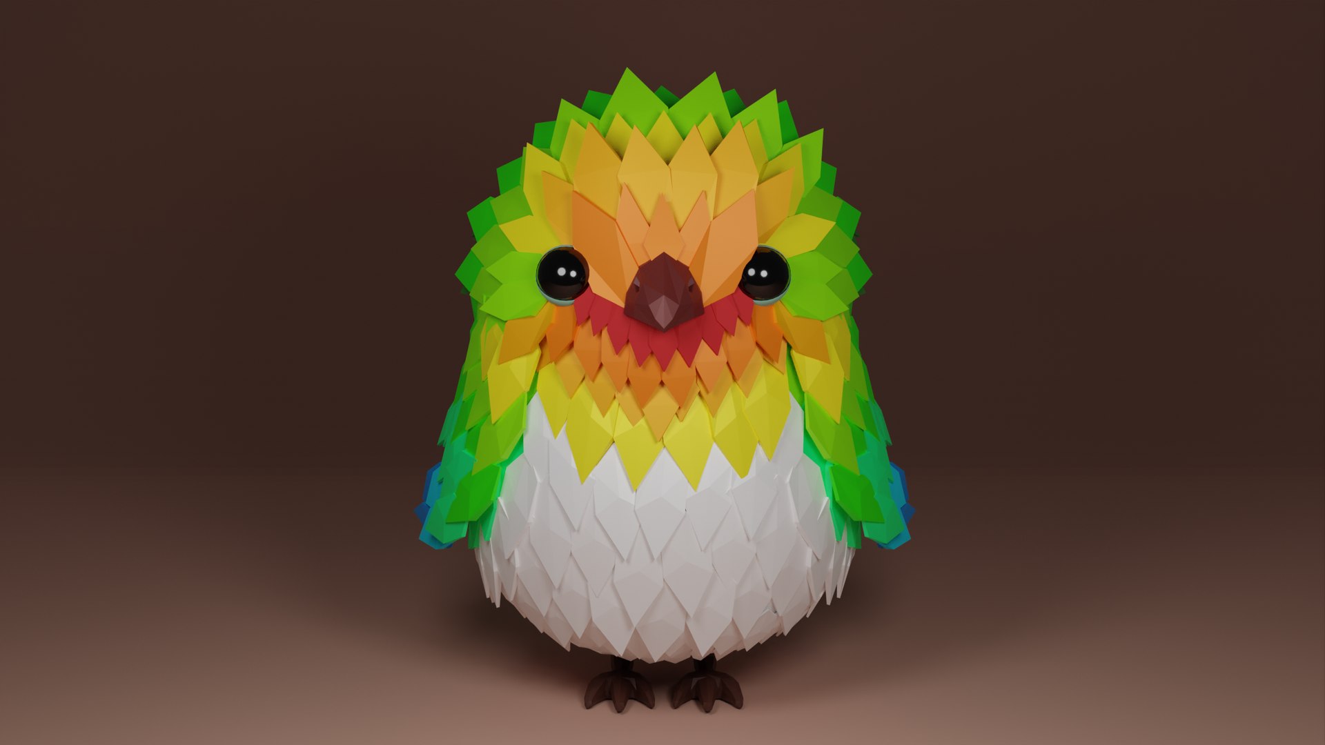 Cute Lowpoly Bird Model - TurboSquid 2132416