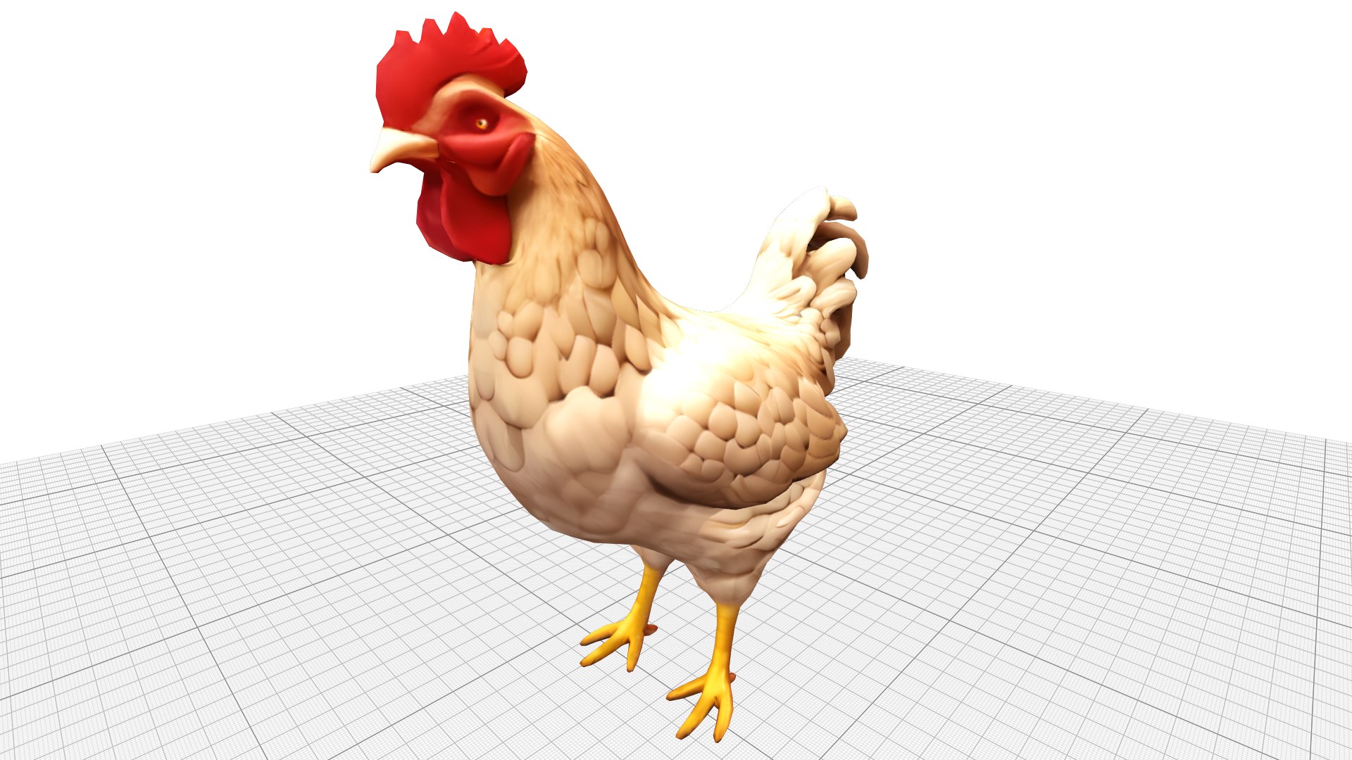 3D Chicken Lowpoly - TurboSquid 2305698