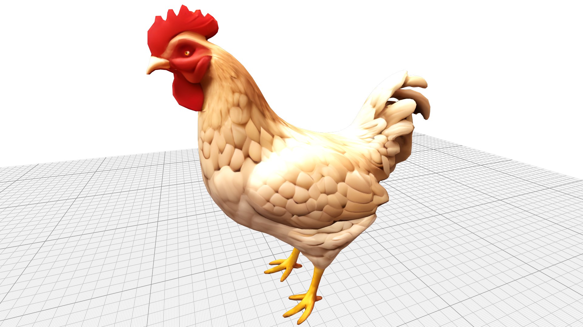 3D Chicken Lowpoly - TurboSquid 2305698