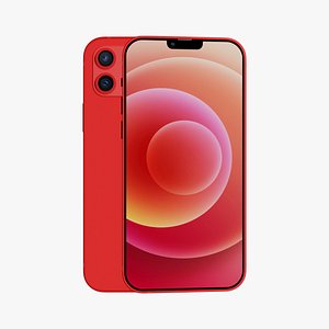 3D model iPhone 13 -Red