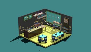 Coffee Shop Lowpoly Pack