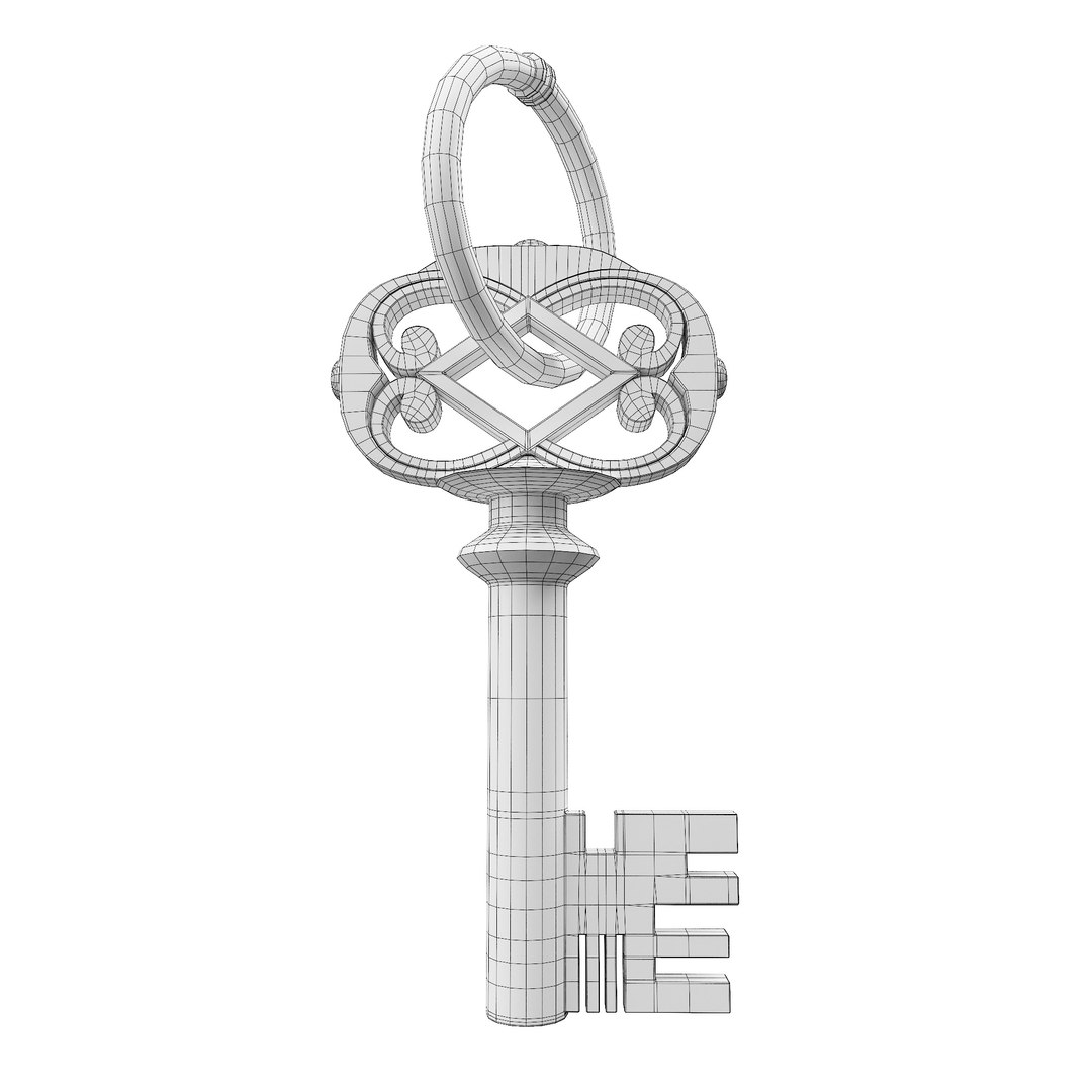 Antique 3d Key 3D - TurboSquid 1986750